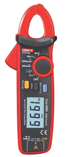 Uni-T UT211B TRMS Spezial Stromzangen-Multimeter Digital Clamp Multimeter